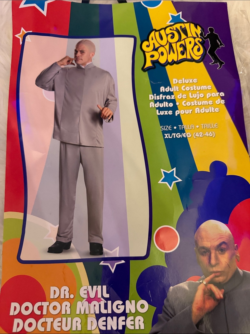 Disguise Austin Powers Dr. Evil Costume - Light Gray Suit